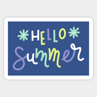 Hello Summer (blue) Magnet